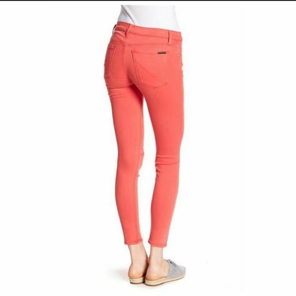 HUDSON Krista Ankle Super Skinny Jeans Currant Red sz 29 Women's Colored Denim - Picture 2 of 6
